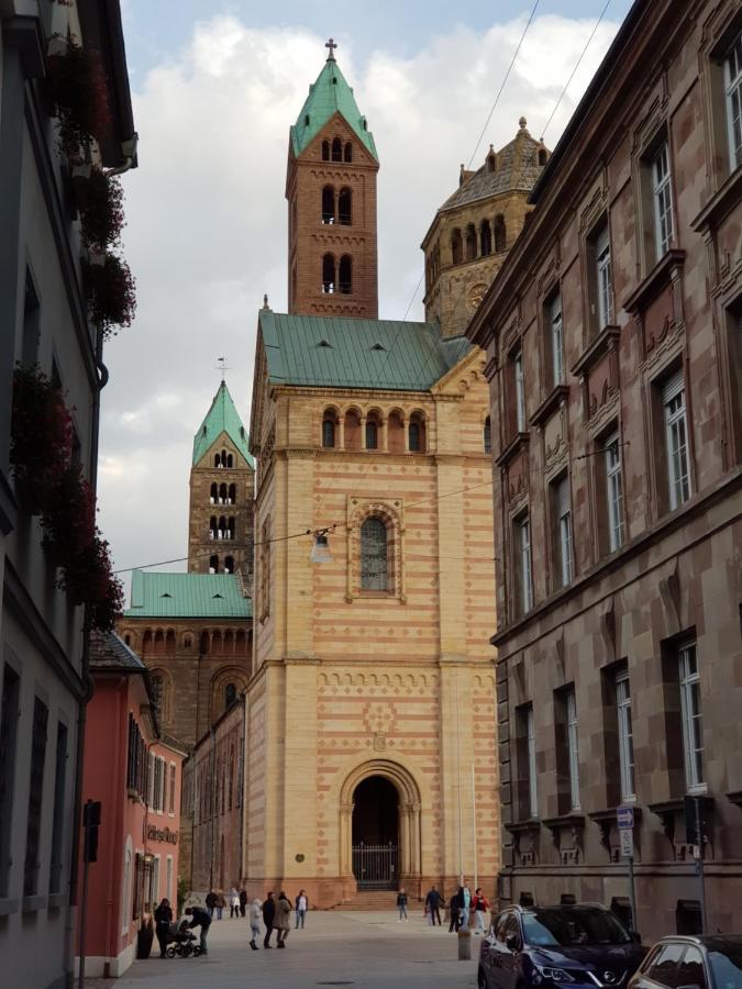 Ferienwohnung Wohnen direkt am Rhein, Zentrums- und Domnah, 55QM Speyer Exterior foto